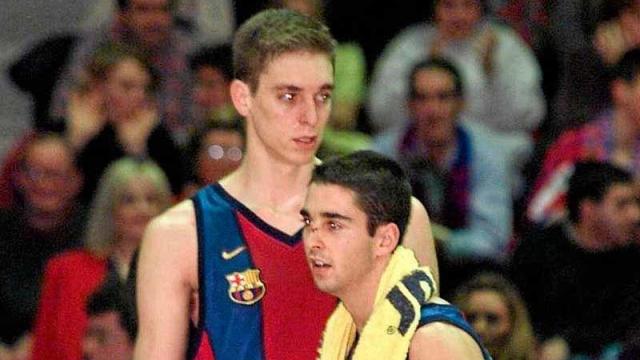 Pau Gasol y Juan Carlos Navarro en el Barça de basket