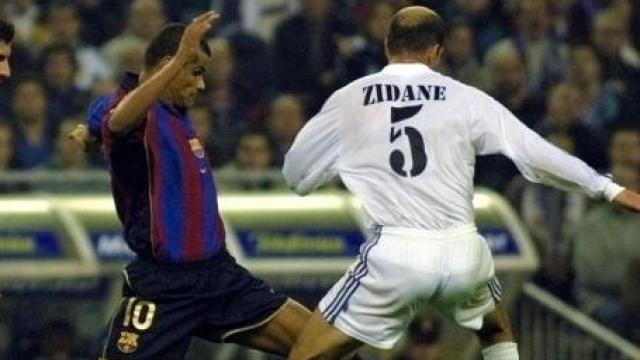 Rivaldo y Zidane en un clásico