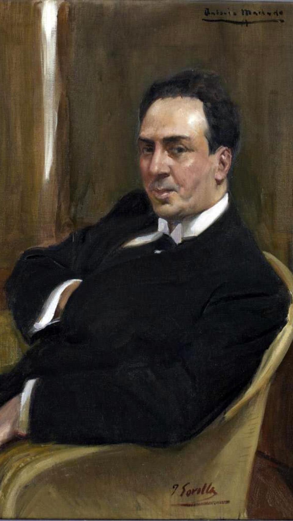 Antonio Machado pintado por Joaquín Sorolla