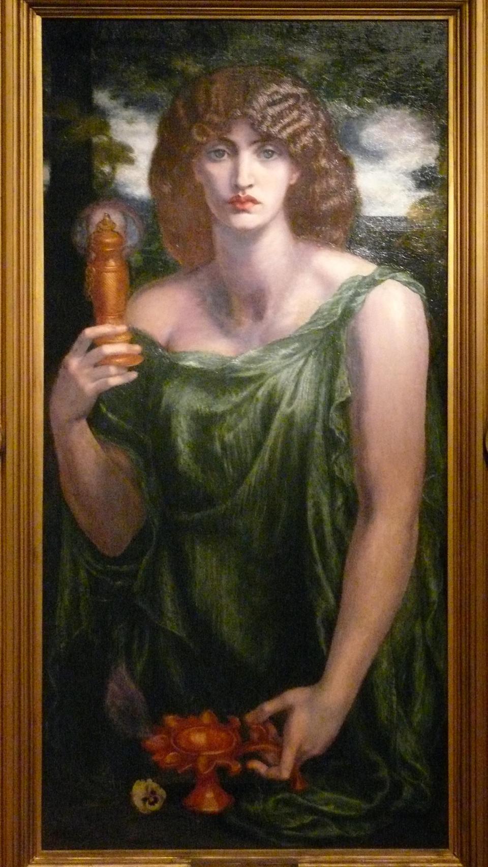 Mnemósine, por Dante Gabriel Rossetti.