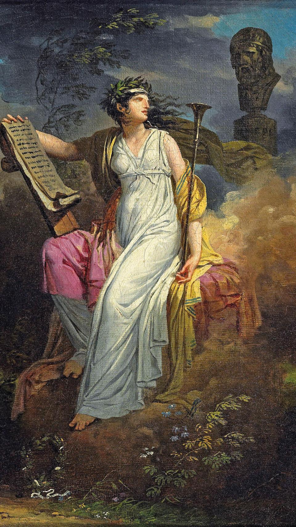 La musa Calíope, por Charles Meynier.