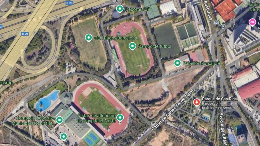 Las instalaciones de la Universitat de Barcelona alojarán la nueva pista de hielo, contigua a los terrenos de Can Rigalt