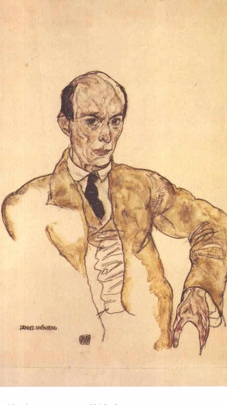 Arnold Schönberg (1917), por Egon Schiele