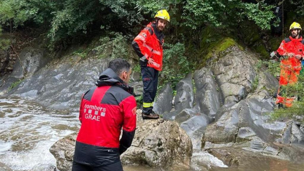 Rescate en la riera de Beget