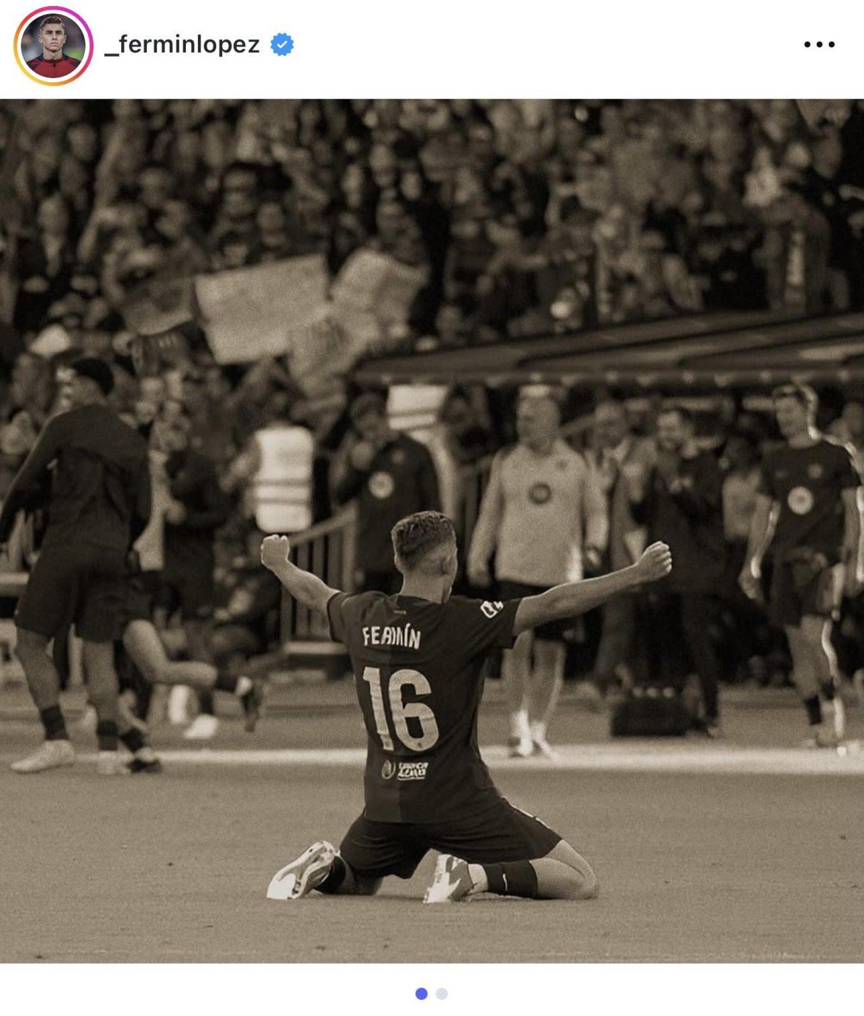 El misterioso 'post' de Fermín López en Instagram (1)