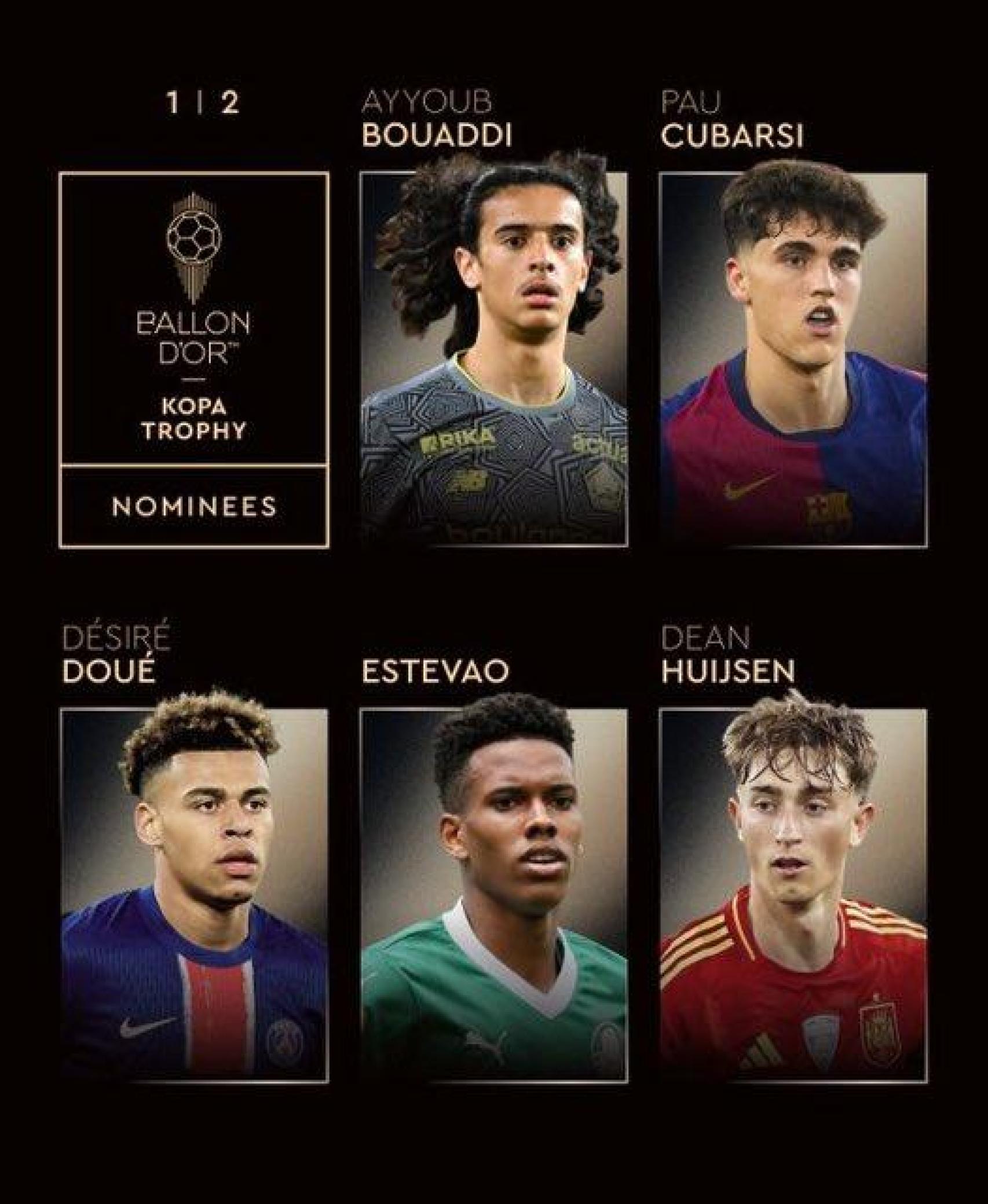 Los nominados al Trofeo Kopa 2025 (1)