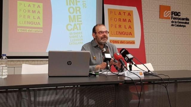 Òscar Escuder, presidente de Plataforma per la Llengua