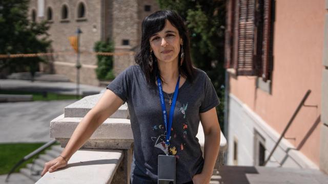 Sílvia Orriols, en el ayuntamiento de Ripoll