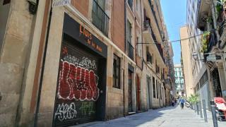 El exrestaurante Lluís de les Moles, el obras ayer en Barcelona