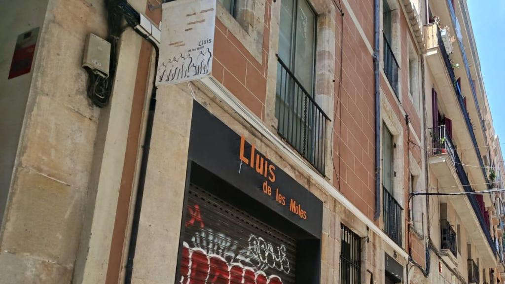 El antiguo restaurante Lluís de les Moles, en obras ayer en Barcelona