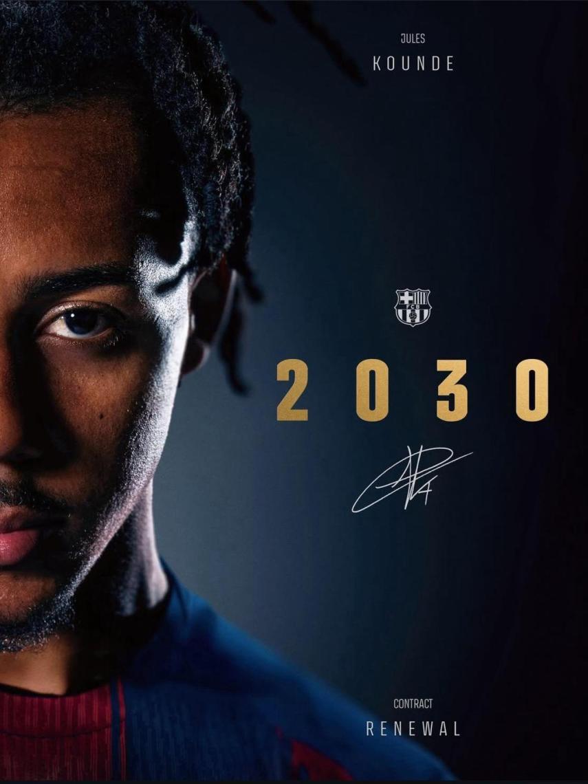 El FC Barcelona hace oficial la renovación de Koundé hasta 2030