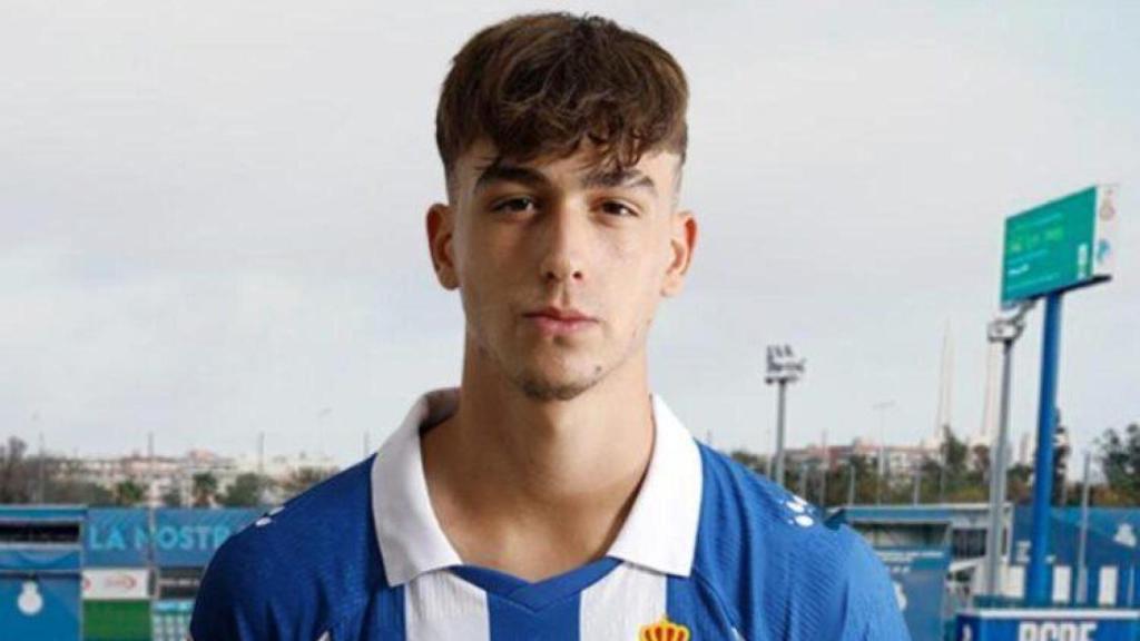 Pol Mancheño con el RCD Espanyol