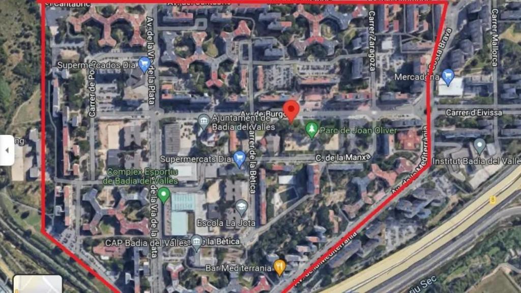 Pueblo catalán con la forma de España