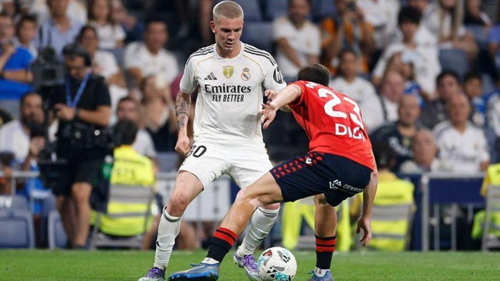 Franco Mastantuono en su debut con el Real Madrid en la Liga