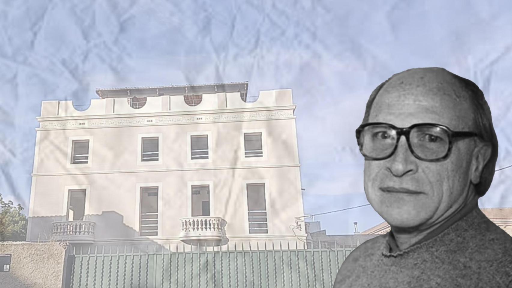 Lluís Tó, rector de los Jesuitas de Sarrià, con el 'palacete de la pederastia' de fondo