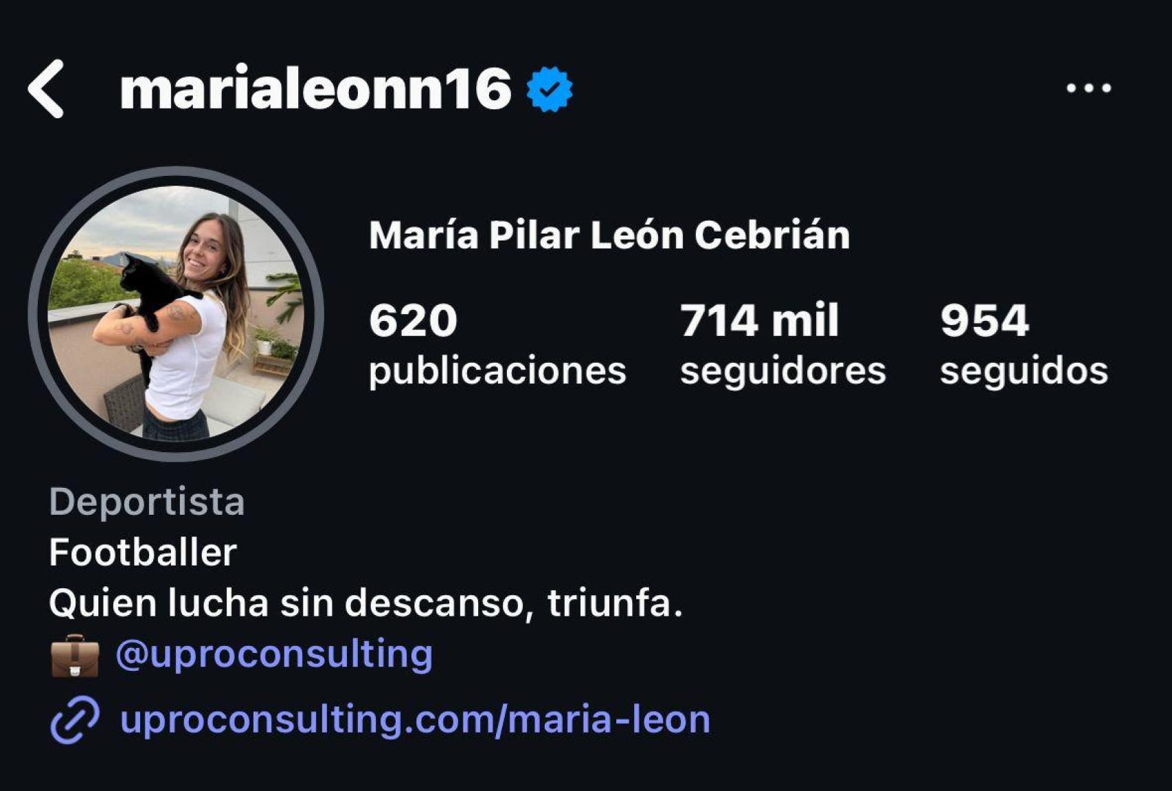 Mapi León cambia su foto de perfil de Instagram por una que no lleva la camiseta del Barça Femenino