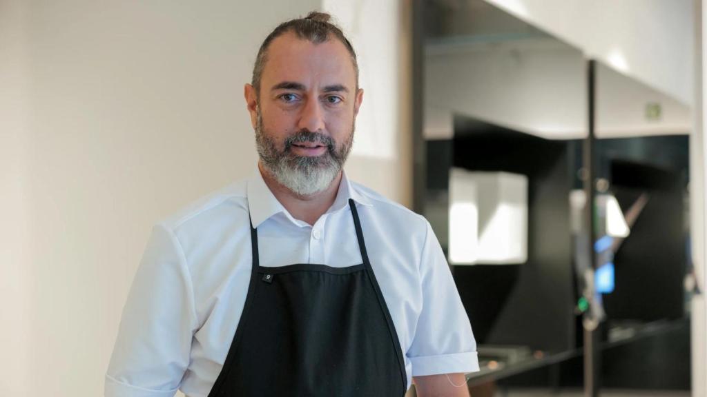 El chef Rafa Zafra en el Restaurante Amar (Barcelona)