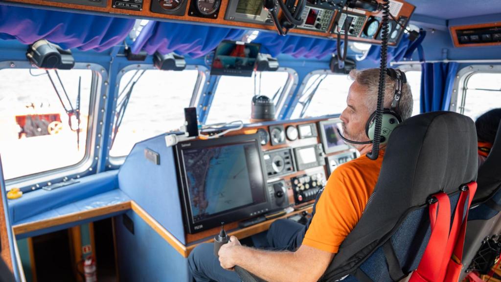 El patrón de la embarcación de Salvamento Marítimo en Barcelona, Cosme Peñarrocha