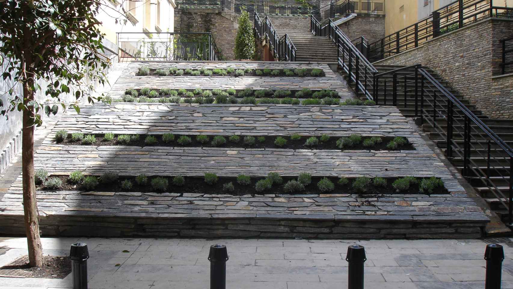 Escaleras de Solokoetxe. / Construcciones Olabarri