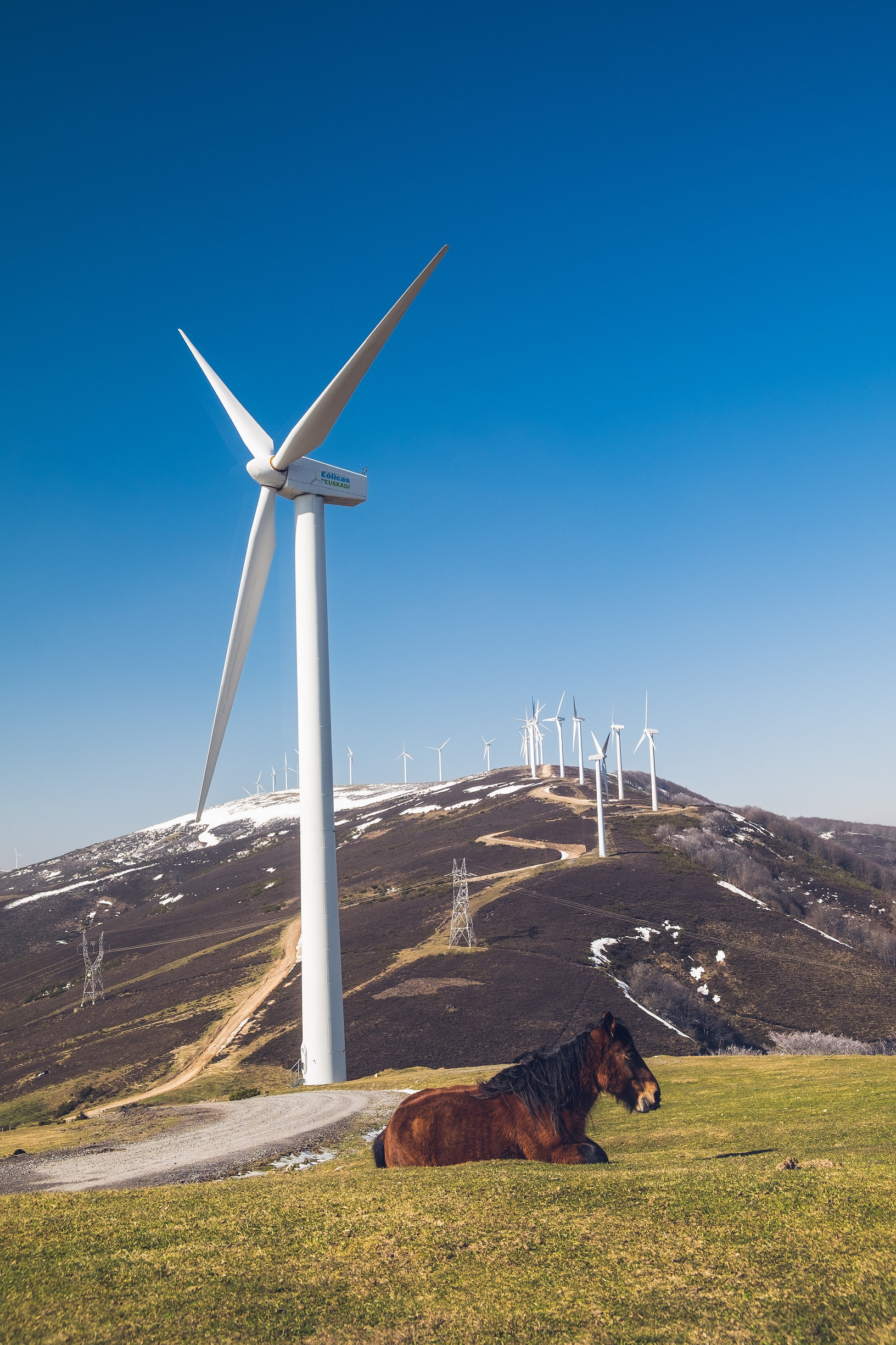 Parque eólico Elgea Urkilla en el que participan Iberdrola y Gobierno vasco, socios de Aixeindar./ Aixeindar