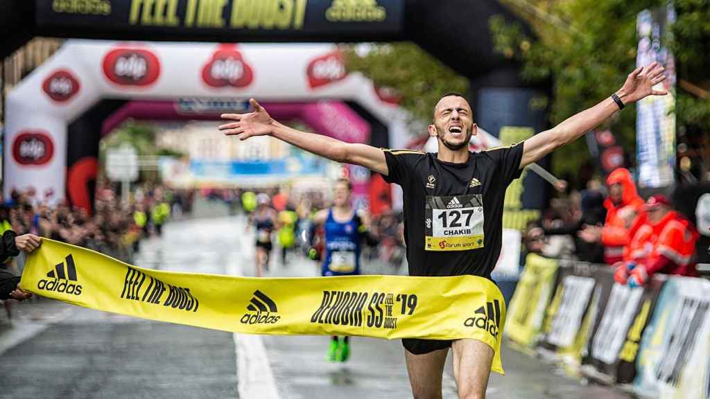 Chakin Lachgar, ganador de la Behobia-San Sebastin 2019. / EP