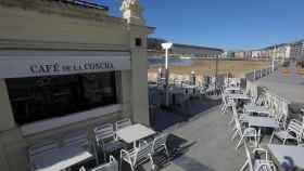 Terraza en la playa de La Concha en San Sebastin