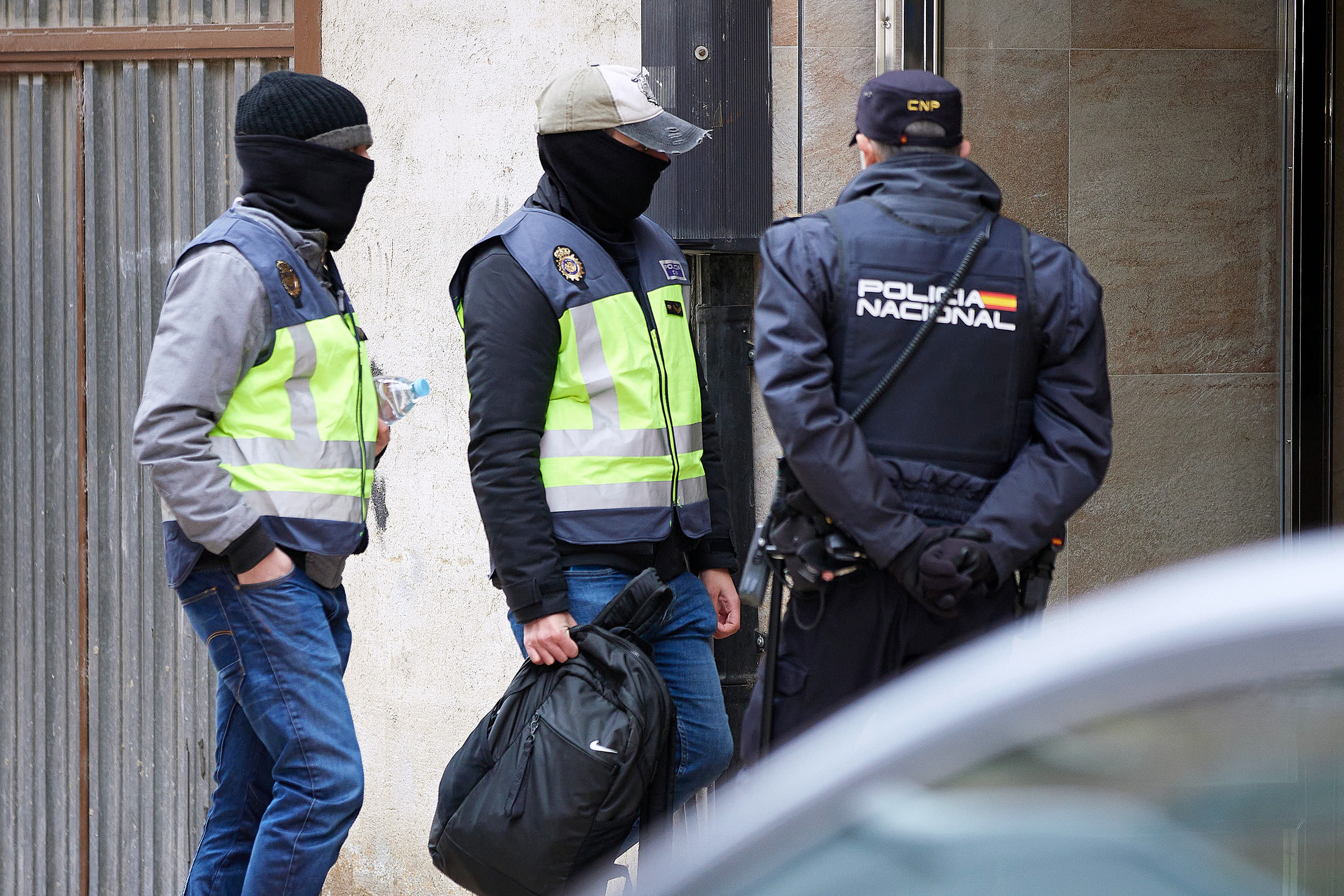 La Policía Nacional en Miranda de Ebro (Burgos)./ EFE