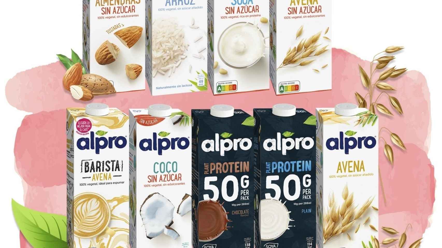 Portafolio de bebidas vegetales Alpro / DANONE