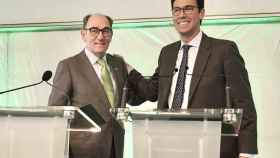 Firma del contrato entre Iberdrola y Haizea Wind con Ignacio Snchez Galn y Dmaso Quintana / EP