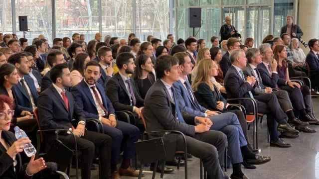 Un acto de empresa, de entrega de becas en el Guggenheim./ Irekia