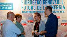 La consejera Arantxa Tapia en las jornadas sobre hidrgeno organizadas por UGT / EFE
