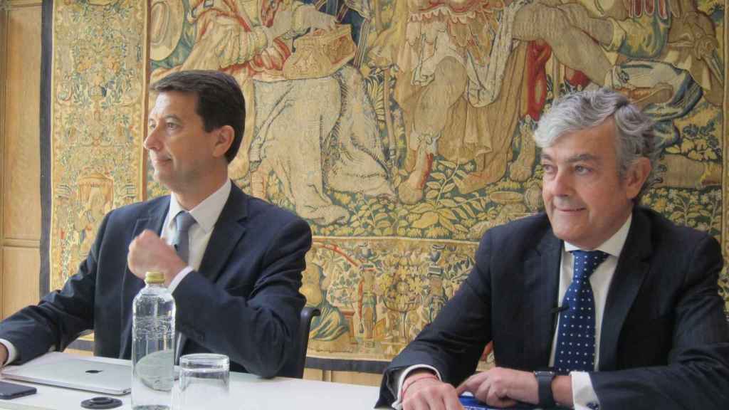 El responsable de Anlisis Econmico de BBVA, Rafael Domench, y el director de la Territorial Norte de BBVA, Carlos Gorria