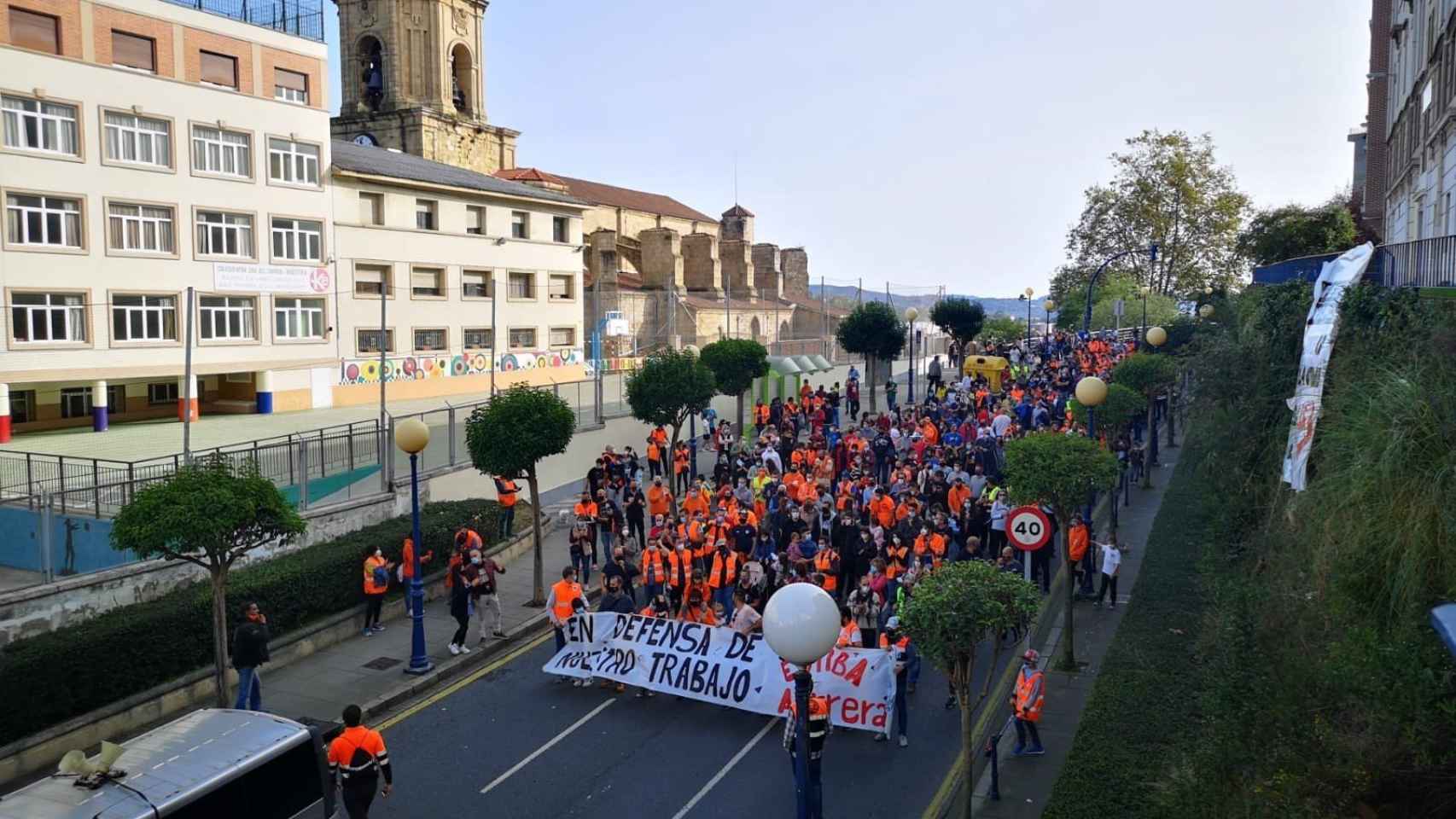 Sindicatos de la estiba marchan para exigir un nuevo acuerdo / Europa Press.