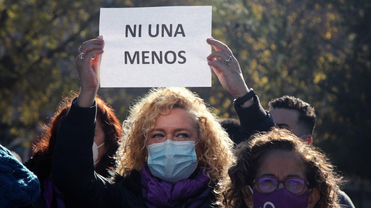 Manifestación contra la violencia machista. / Efe