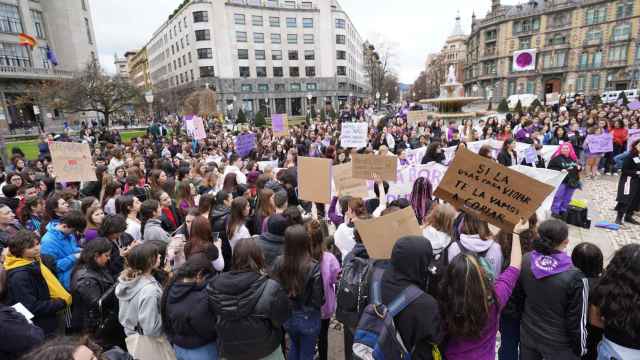Manifestacin convocada por el Sindicato de Estudiantes por el 8-M en Bilbao / Europa Press