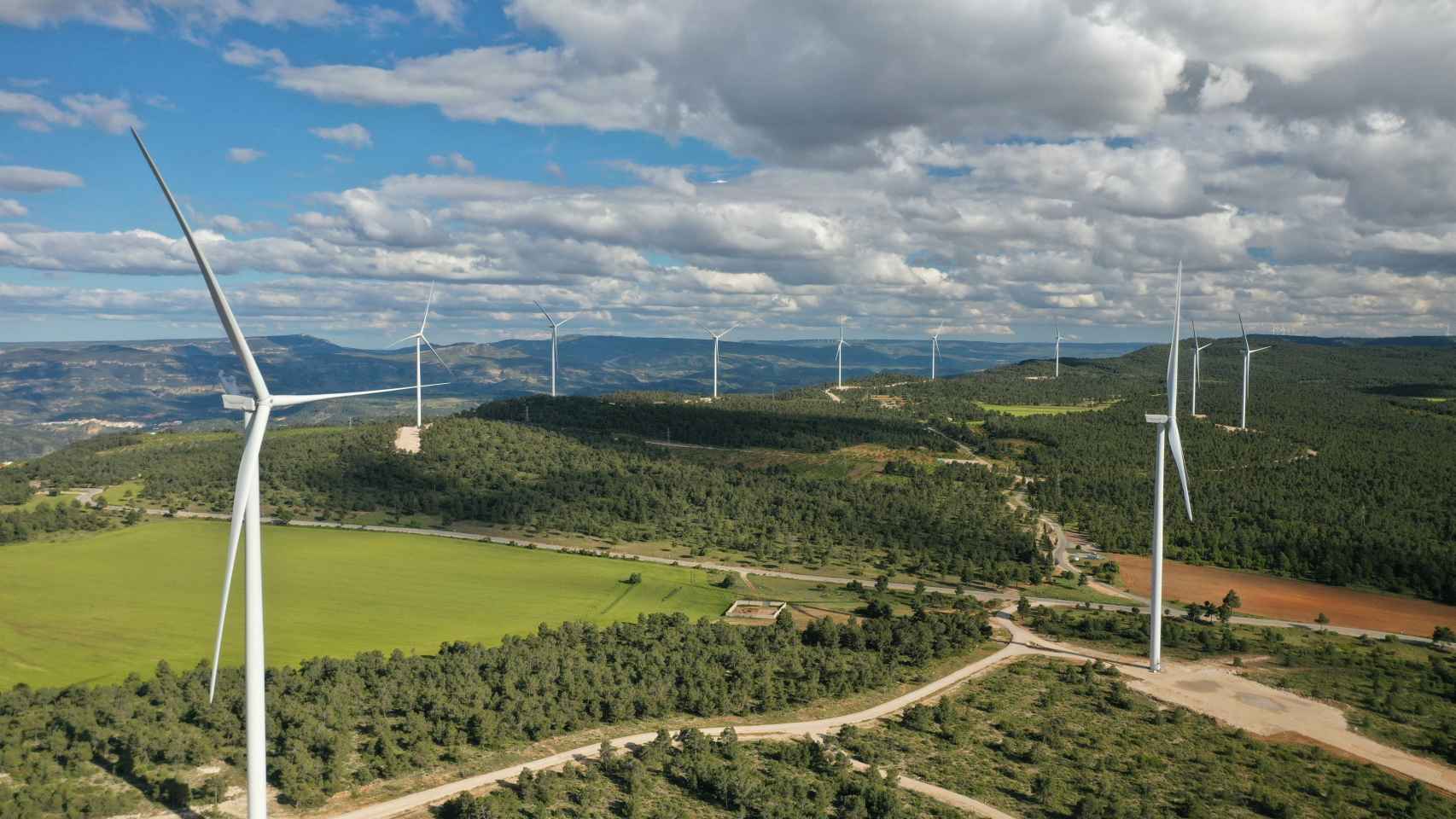 Parque elico en Euskadi. / Europa Press