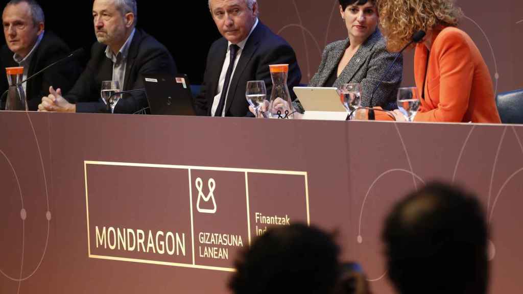 El presidente de la Corporacin Mondragn, Iigo Ucn, durante el congreso del grupo / Juan Herrero (EFE)