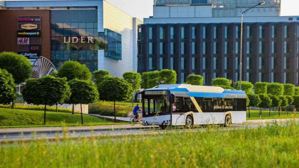 Modelo de autobus elctrico de CAF. / CAF