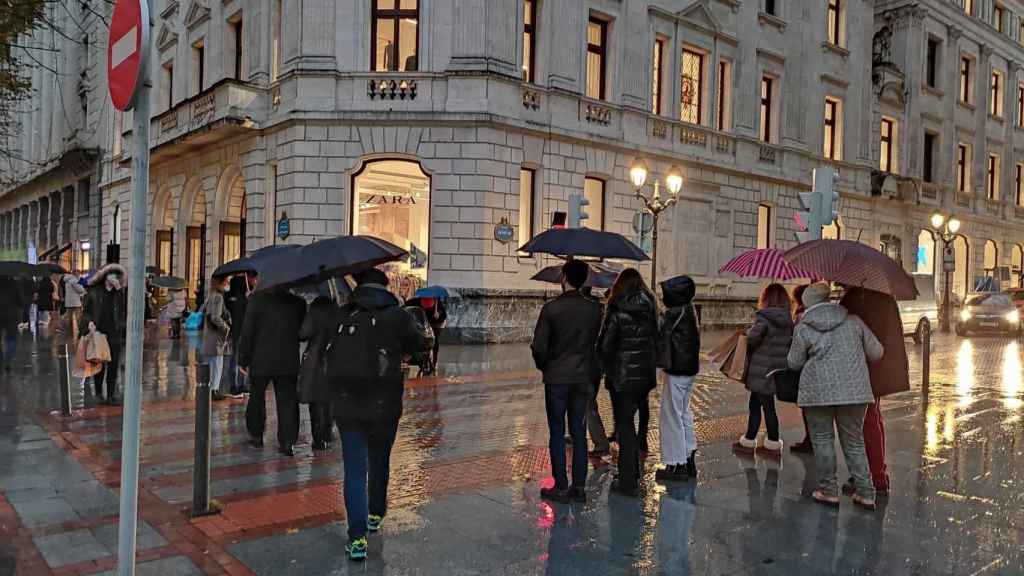 Lluvia en otoo en Bilbao. / EP