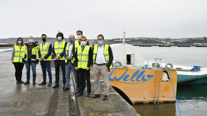 Presentación del 'Penguin 2' en el Puerto de Bilbao el 28 de junio de 2021. / BiMEP