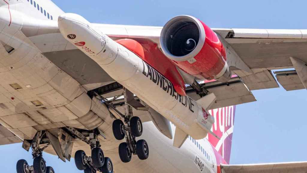 Boeing 737 de Virgin empleado para lanzar sus primeros satlites. / Virgin Orbit