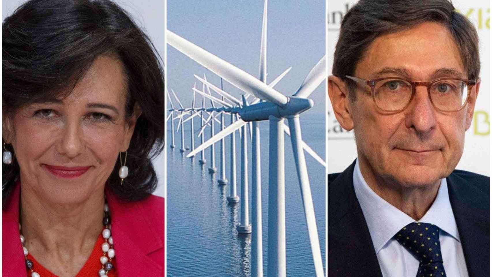 Las entidades que presiden Ana Botn (Santander) y Jos Ignacio Goirigolzarri (CaixaBank) financian el parque elico marino ms grande del mundo / SERVIMEDIA