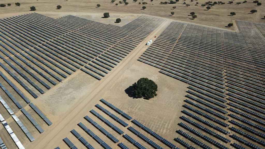 Parque de placas fotovoltaicas. EP