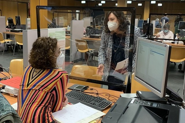 Oficinas de Álava durante la campaña de la renta de 2021 / EP