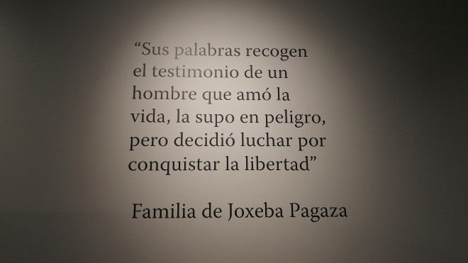 La familia de Joxeba dedica estas palabras / CV