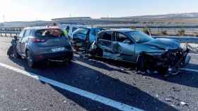 Imagen de un accidente de trfico. / Efe