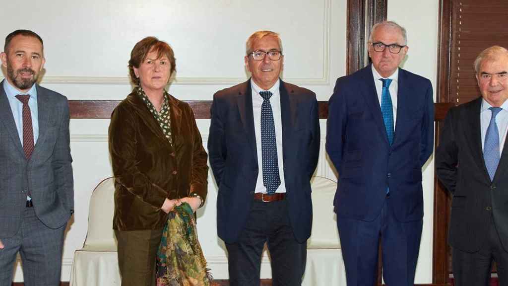 El presidente del Instituto de Crdito Oficial (ICO), Jos Carlos Garca de Quevedo (c), con el Crculo de Empresarios Vascos / EUROPA PRESS