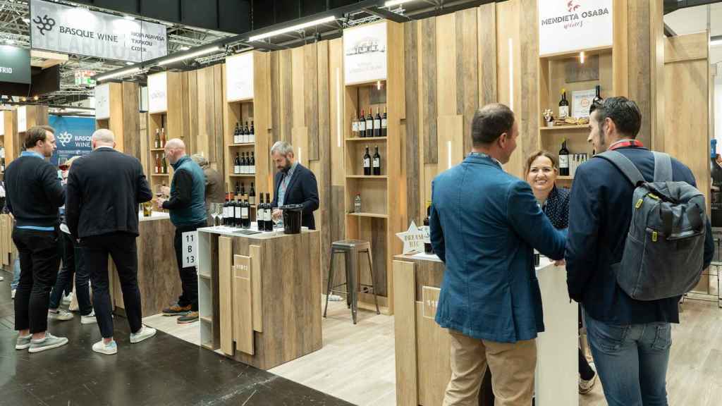 Stand de Euskadi en la feria internacional ProWein./EuropaPress