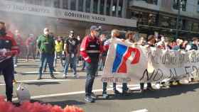 Anterior protesta de los trabajadores de Petronor en julio de 2021. / EP