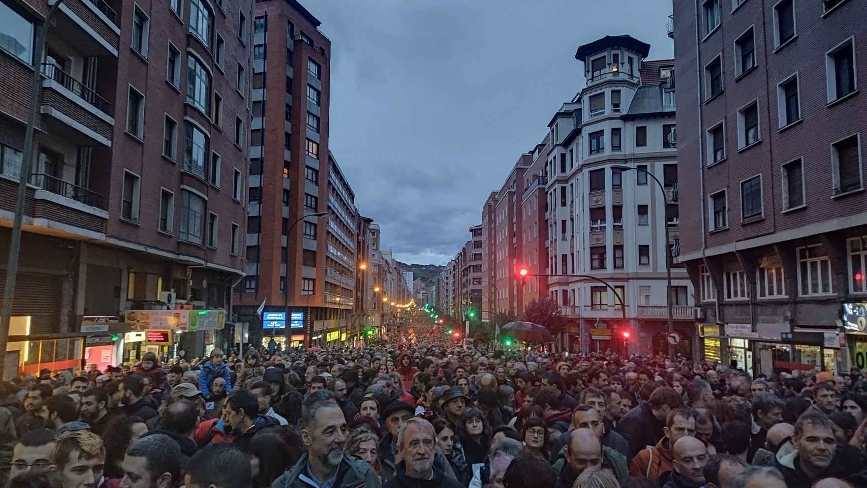 Manifestacin del 7 de enero a favor de los derechos de los presos de ETA. / Crnica Vasca